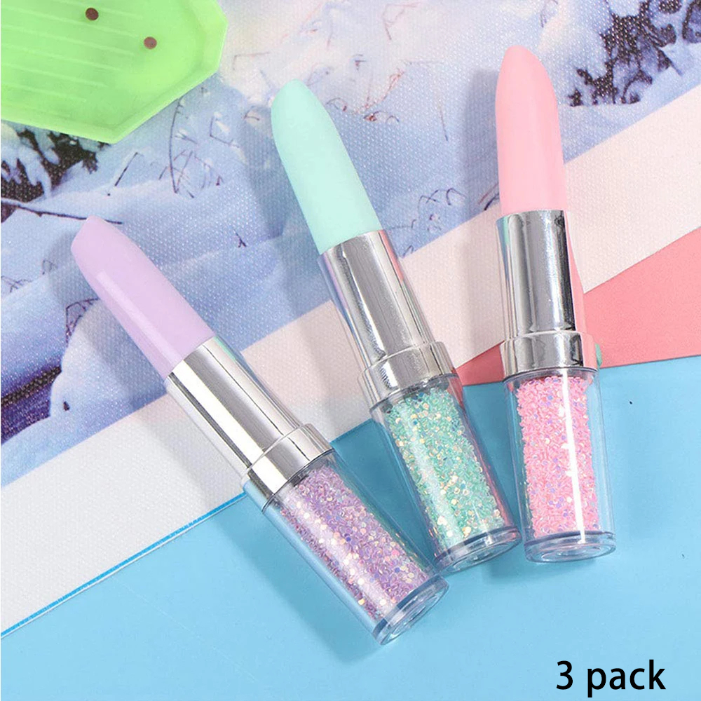 Embroidery Uae - Lipstick Shape Diamond Painting Pen 5D
