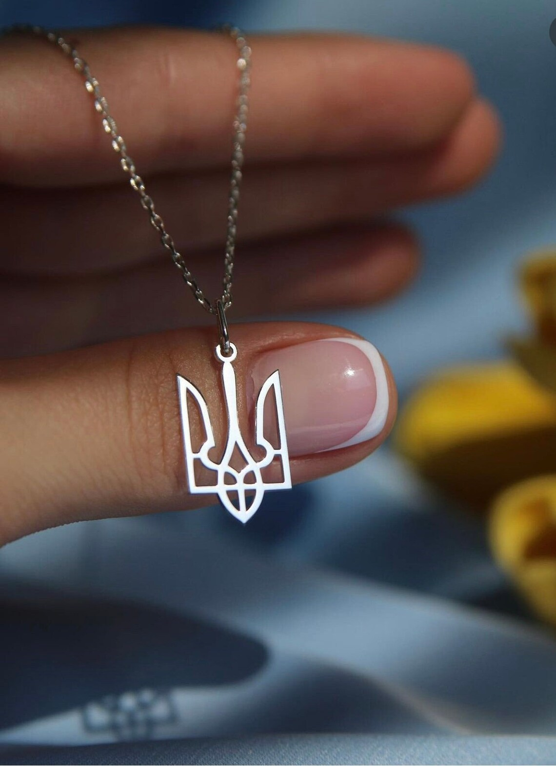 Embroidery Legacy - Ukraine National Emblem Necklace Party Jewelry