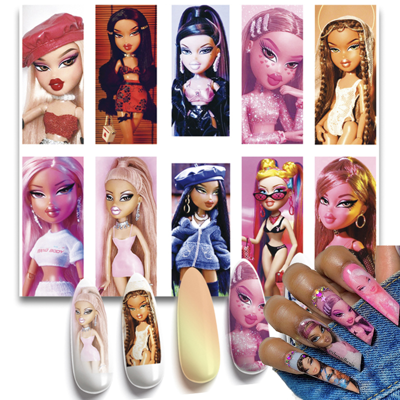 Transfer Paper Carbon - 1Pc 3D Doll Design Nail Stickers
