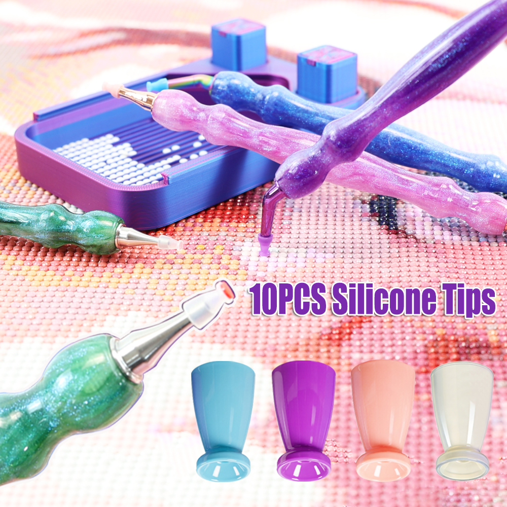 Embroidery Uae - 10PCS Mini Silicone Tips For Diamond