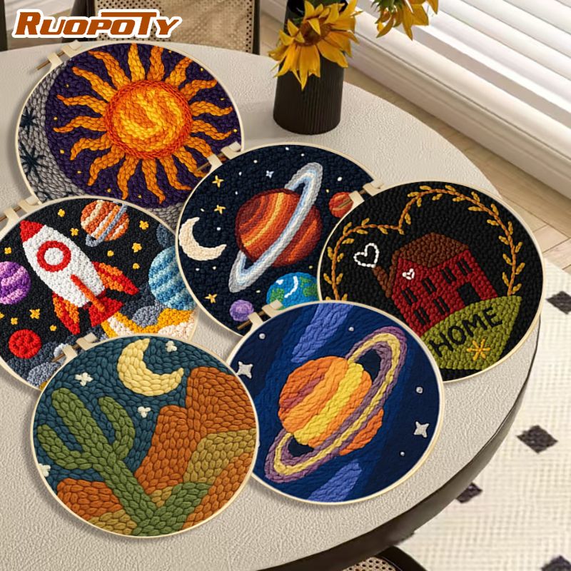 Embroidery Converter - RUOPOTY Planet Diy Needle Punch Kit