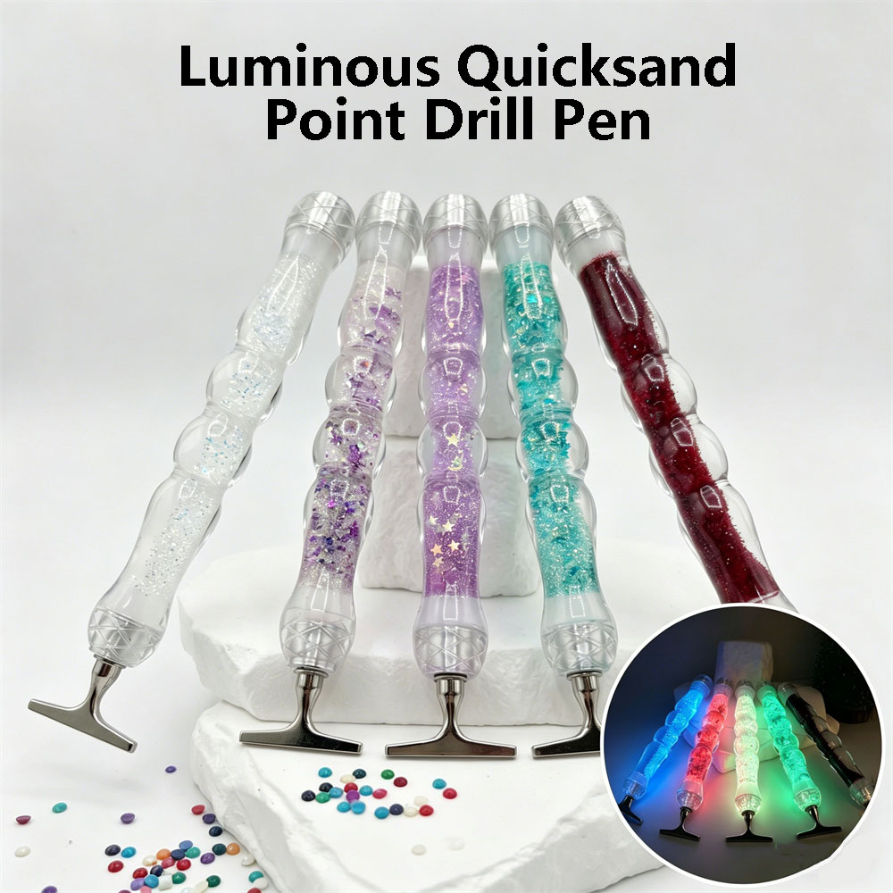Embroidery Uae - New Luminous Transparent Quicksand Diamond Painting