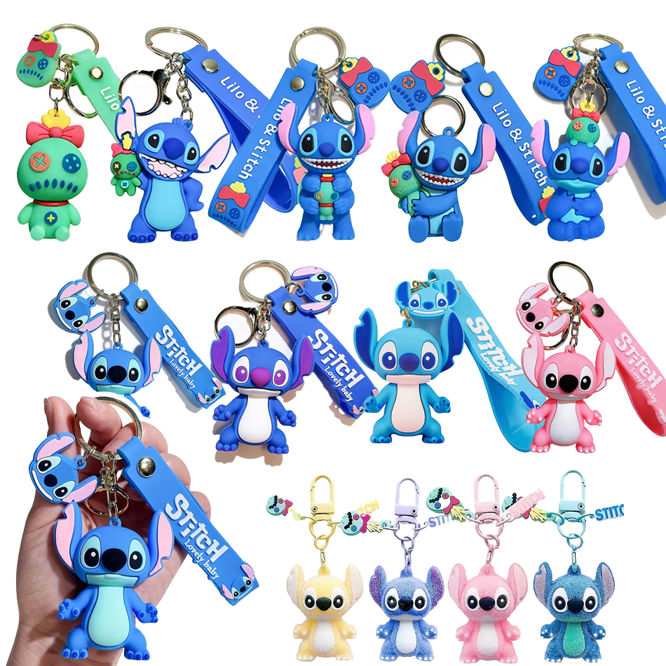 Embroidery Bag - Hot Stitch Keychain Anime Stitch Figure