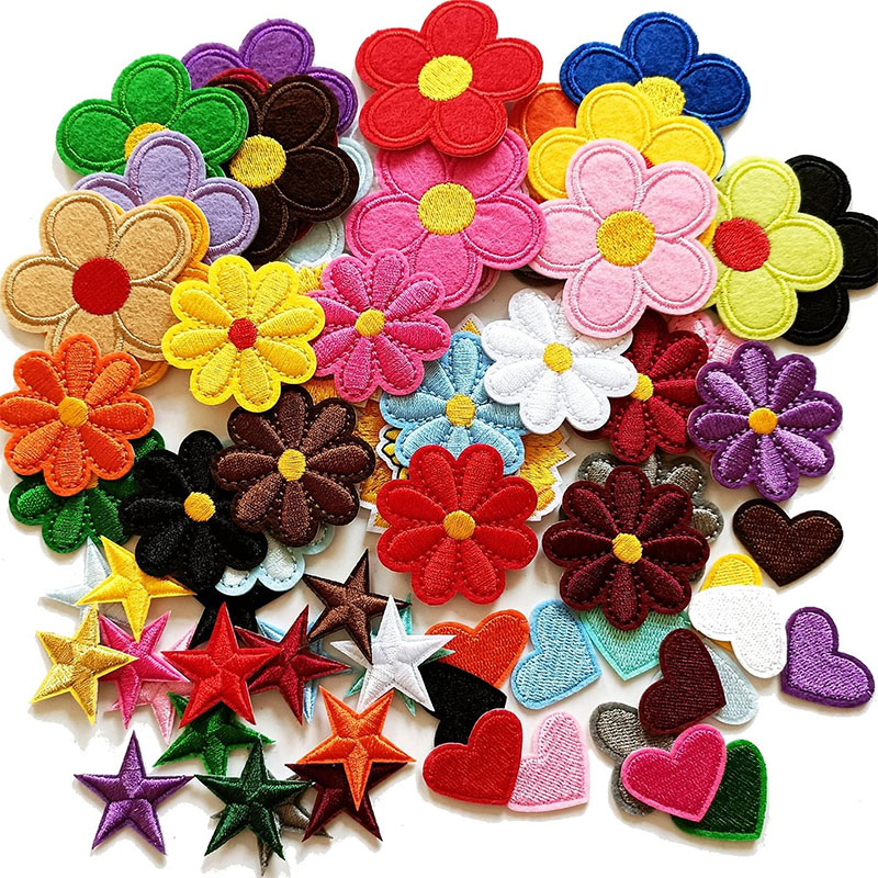 2-10Pcs Flower Iron on Patches – Embroidery Daisy Flower Bewertung und Preis