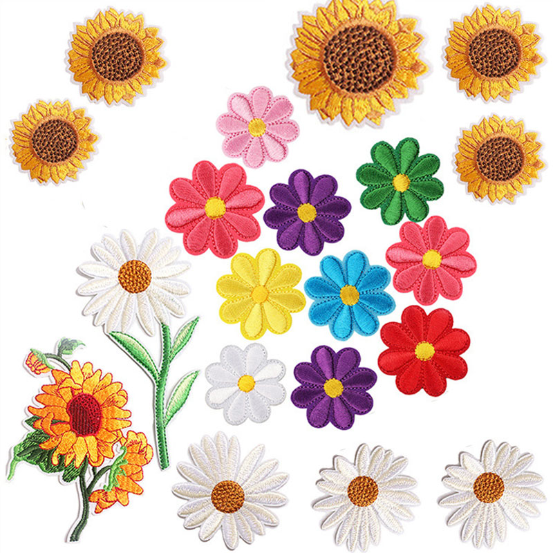 2-10Pcs Flower Iron on Patches – Embroidery Daisy Flower Bewertung und Preis