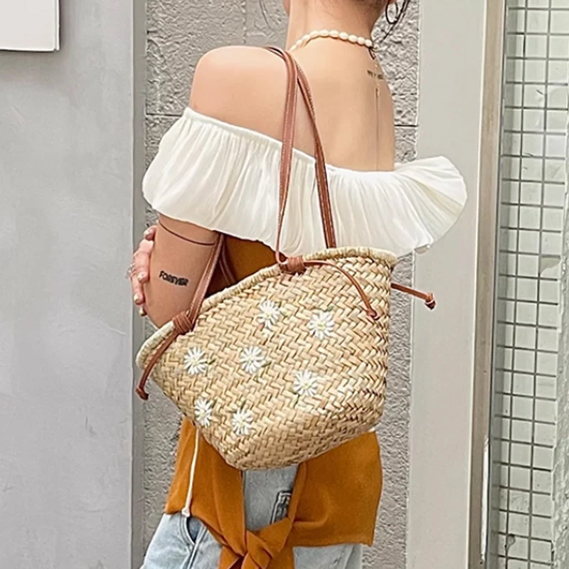 Casual Natural Straw Shoulder  – Embroidery Bali Bewertung und Preis