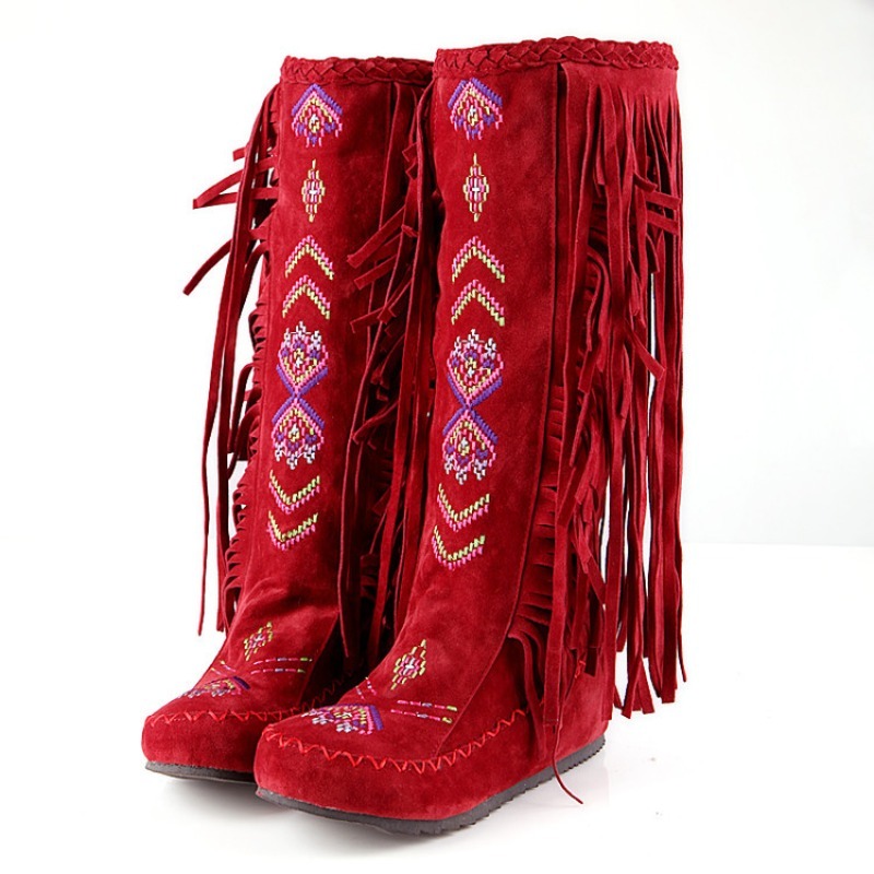 Tassel Boots Handmade Embroide – Embroidery Print Bewertung und Preis