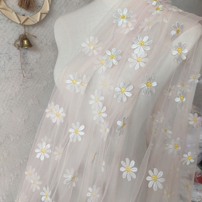 150cm Wide Daisy Embroidery La – Embroidery Daisy Flower Bewertung und Preis