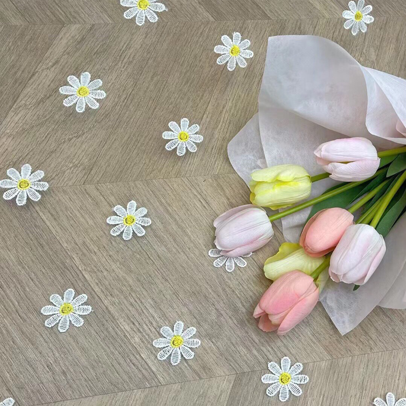 150cm Wide Daisy Embroidery La – Embroidery Daisy Flower Bewertung und Preis