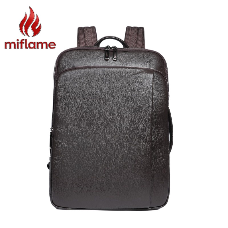 Men's Top Grain Leather Backpa – Embroidery Bag Bewertung und Preis