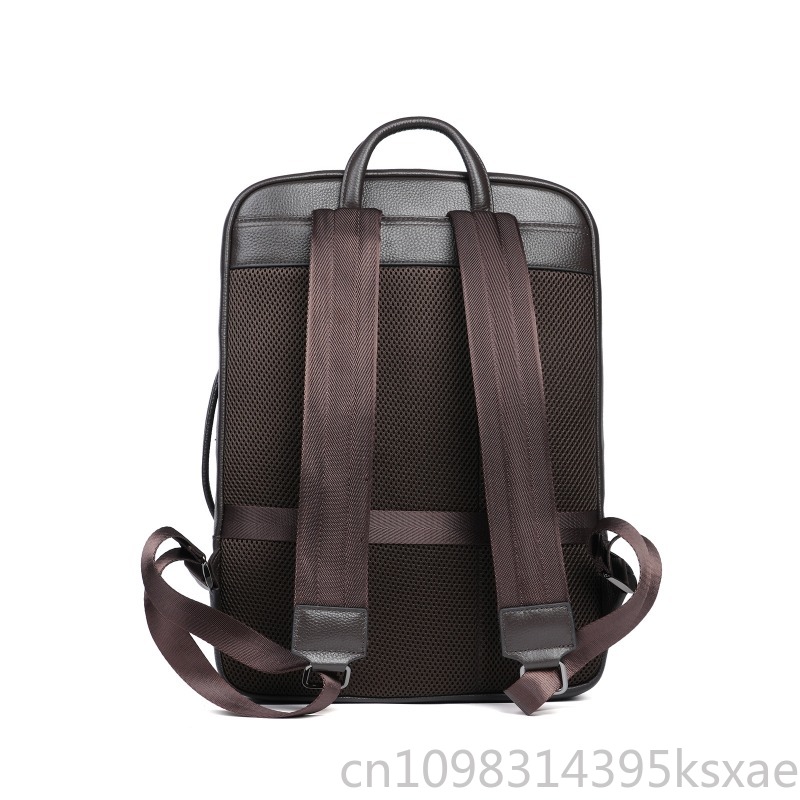 Men's Top Grain Leather Backpa – Embroidery Bag Bewertung und Preis