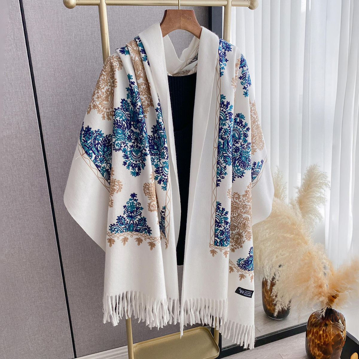 Women Fashion Winter Warm Cash – Embroidery Pashmina Bewertung und Preis