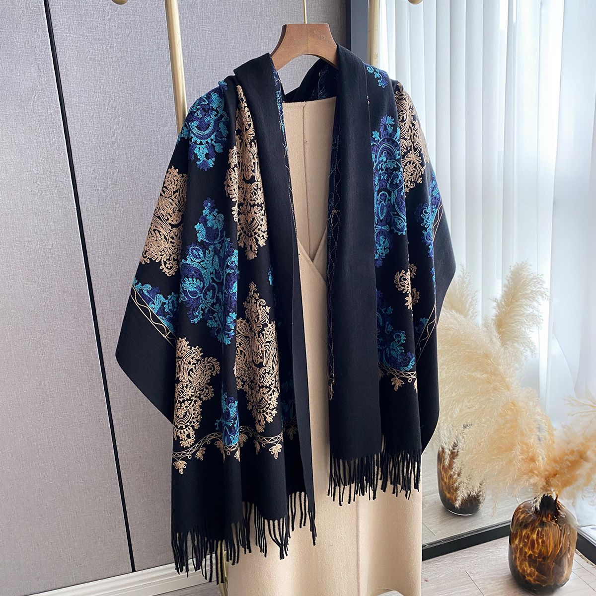 Women Fashion Winter Warm Cash – Embroidery Pashmina Bewertung und Preis