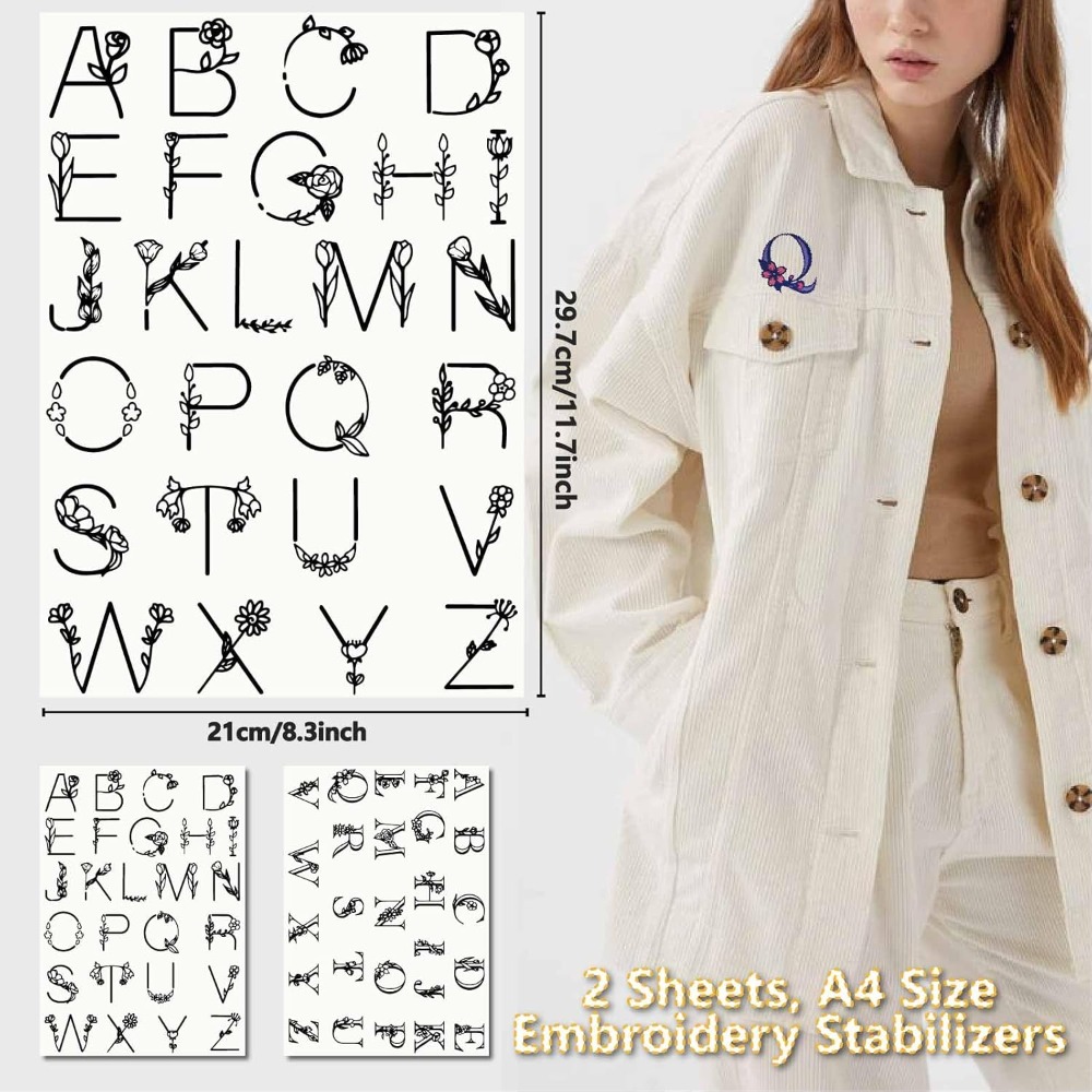 Letter A-Z Water Soluble Embro – Embroidery Letter Bewertung und Preis