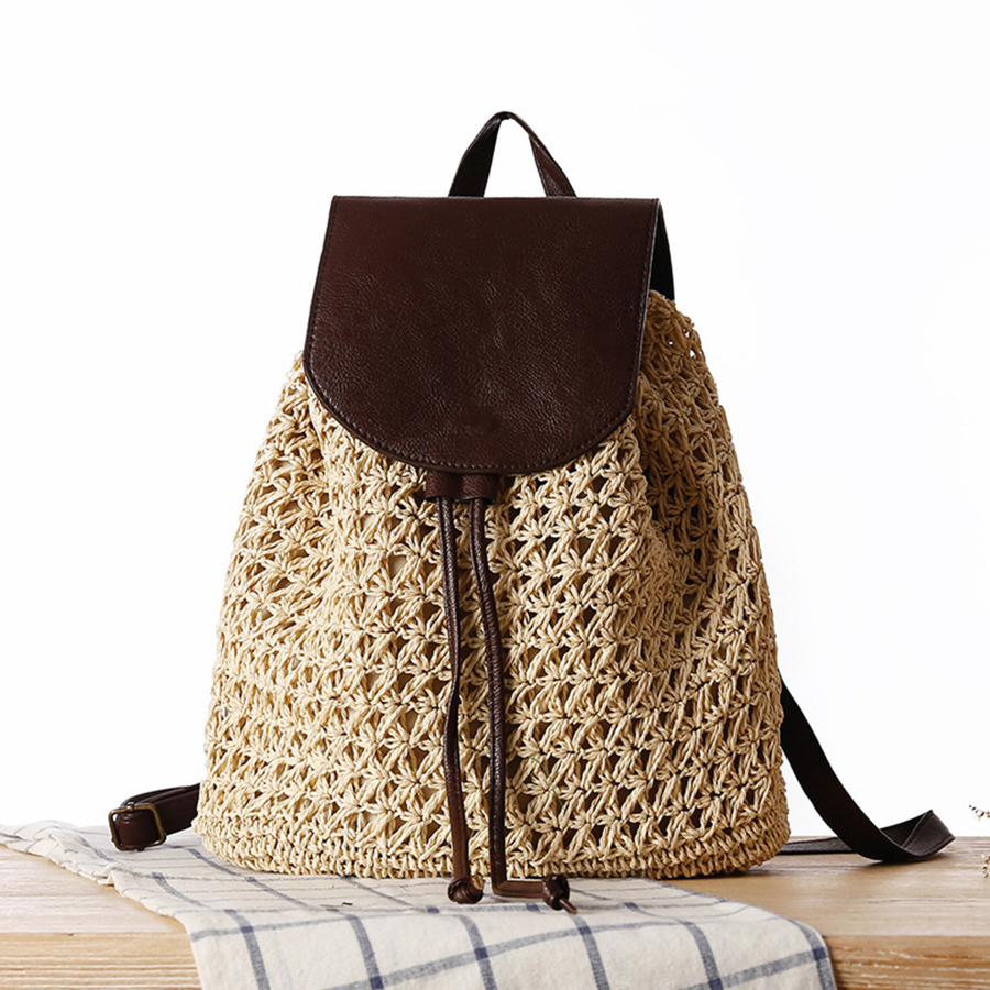 Summer's straw flip backpack n – Embroidery Bali Bewertung und Preis
