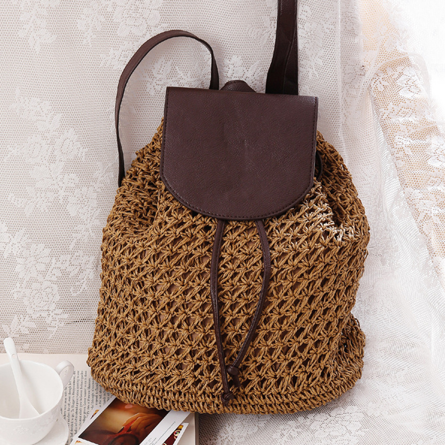 Summer's straw flip backpack n – Embroidery Bali Bewertung und Preis