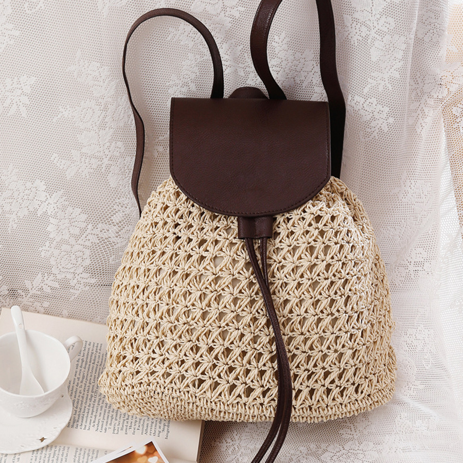 Summer's straw flip backpack n – Embroidery Bali Bewertung und Preis
