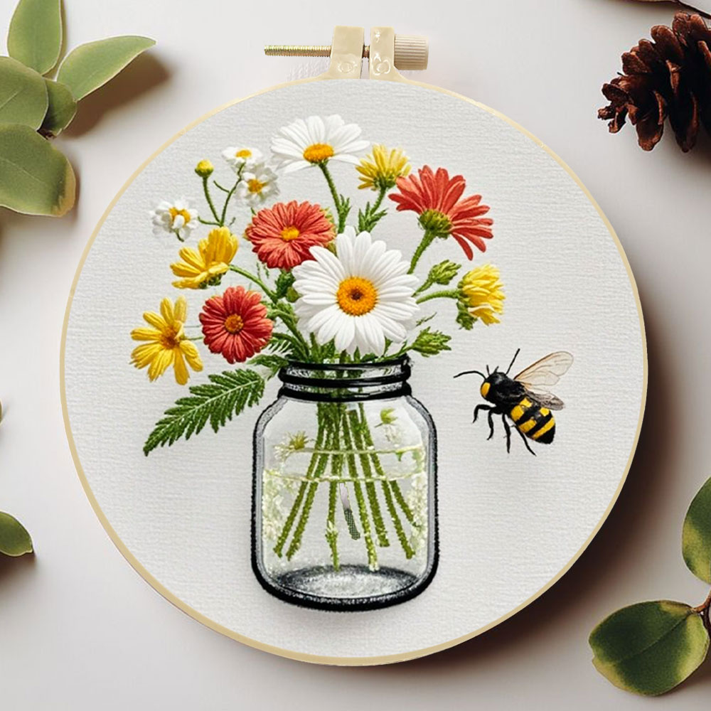 1PCS Diy Embroidery Kits Daisy – Embroidery Daisy Flower Bewertung und Preis