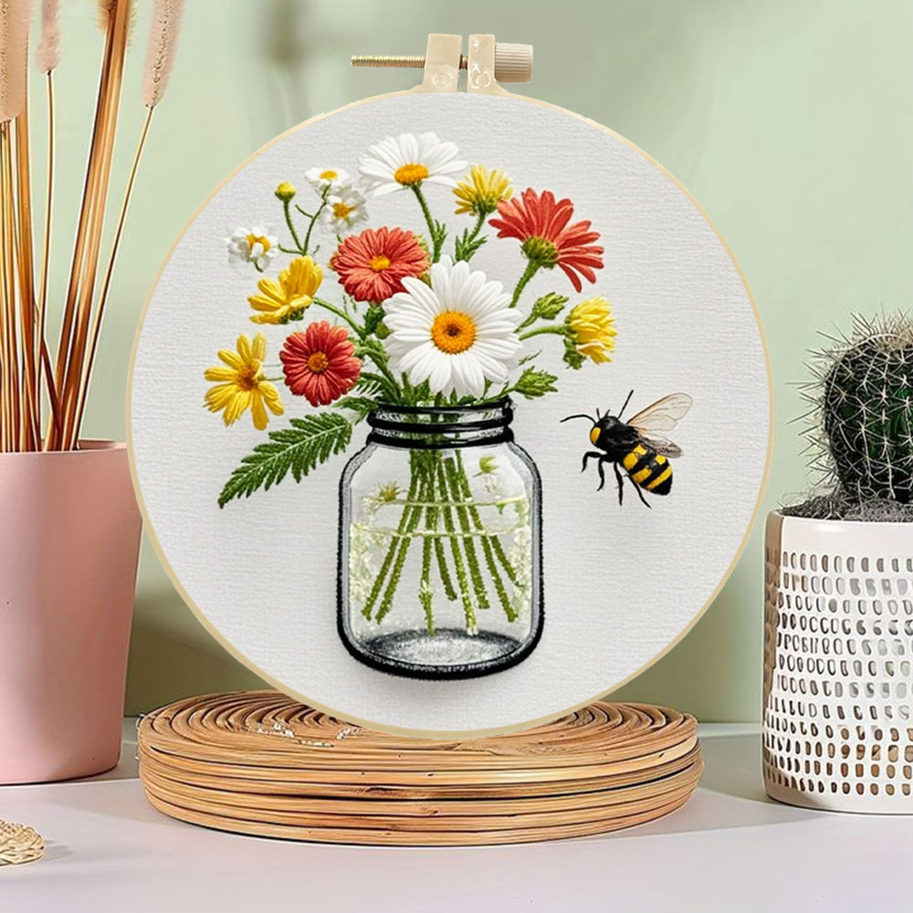 1PCS Diy Embroidery Kits Daisy – Embroidery Daisy Flower Bewertung und Preis