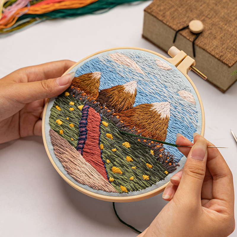 DIY Landscape Embroidery Set N – Embroidery Pashmina Bewertung und Preis