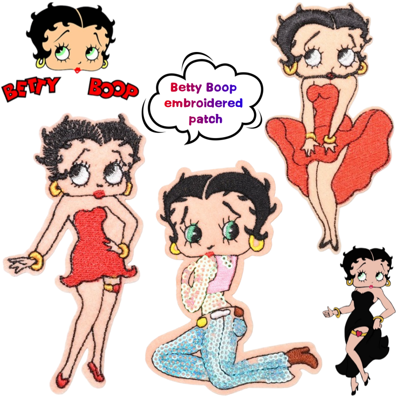 Betty Boop Patch High Color Va – Embroidery Print Bewertung und Preis