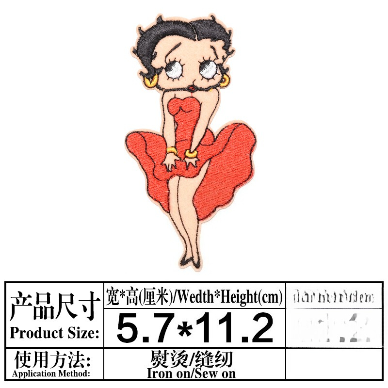 Betty Boop Patch High Color Va – Embroidery Print Bewertung und Preis
