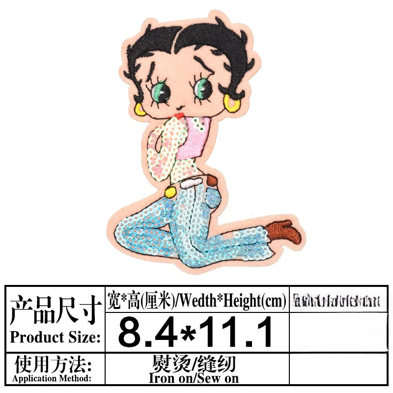Betty Boop Patch High Color Va – Embroidery Print Bewertung und Preis