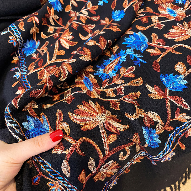 New Luxury Design Winter Embro – Embroidery Pashmina Bewertung und Preis