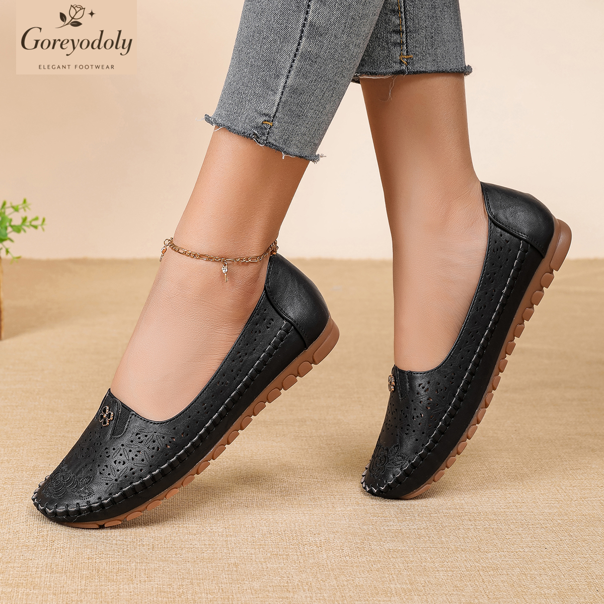 Goreyodoly women loafers flora – Embroidery Print Bewertung und Preis