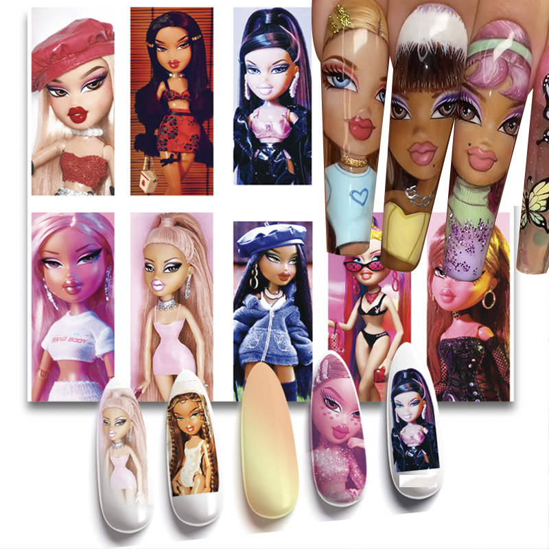 1Pc 3D Doll Design Nail Sticke – Transfer Paper Carbon Bewertung und Preis