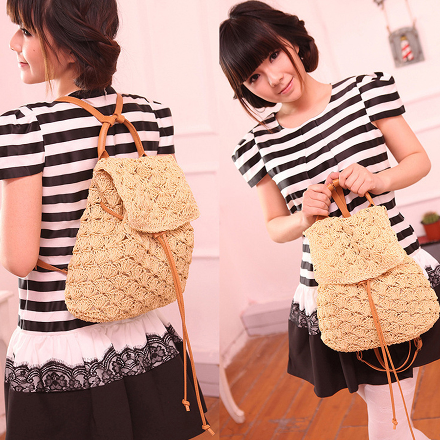 Summer's straw flip backpack n – Embroidery Bali Bewertung und Preis