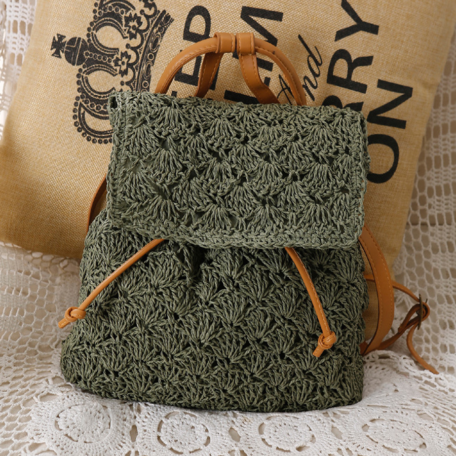 Summer's straw flip backpack n – Embroidery Bali Bewertung und Preis