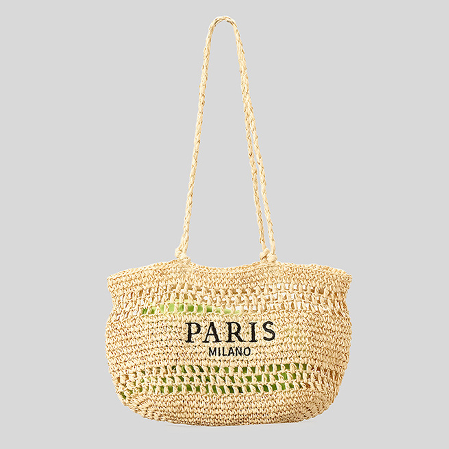 Casual Hollow Straw Tote Bag L – Embroidery Bali Bewertung und Preis