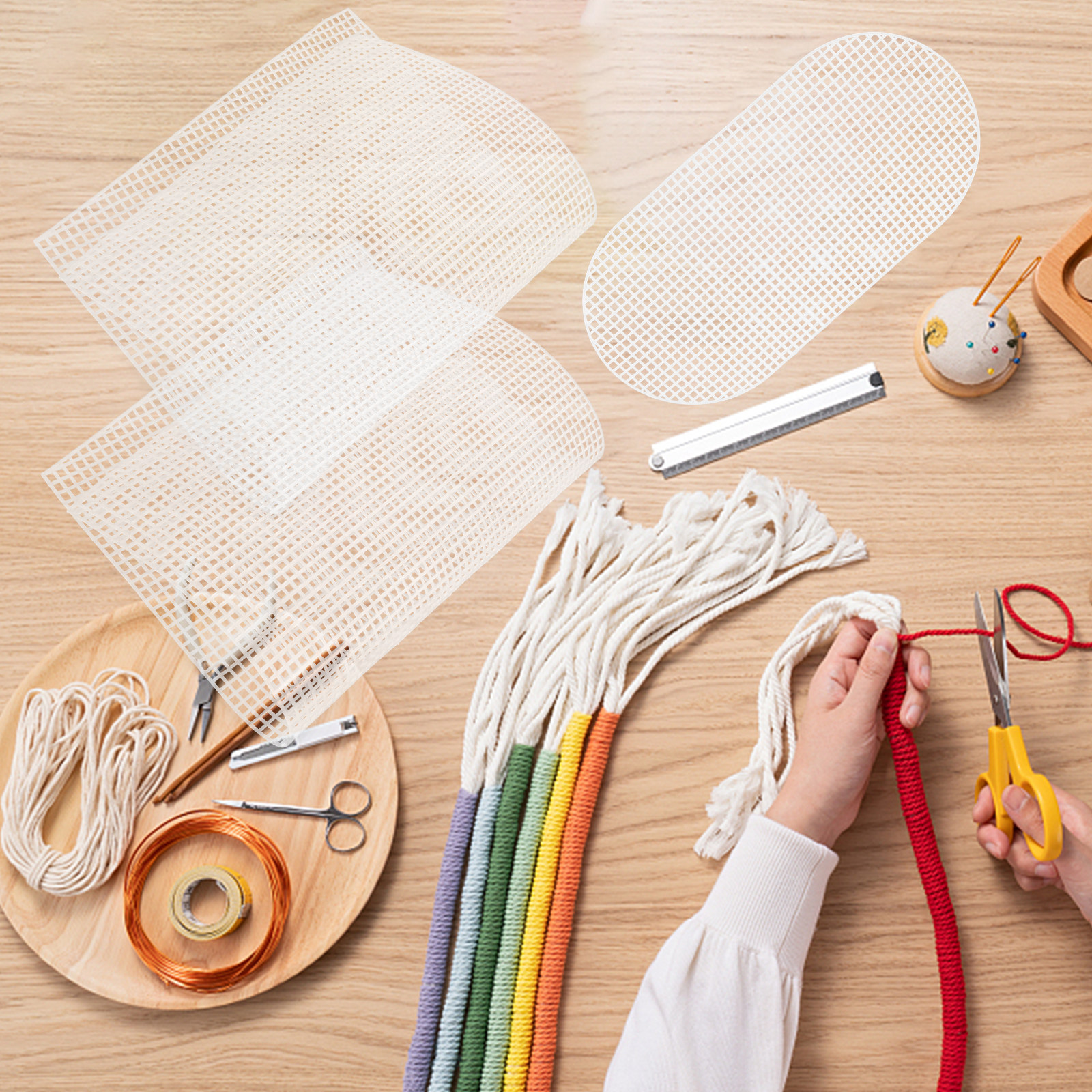 1Set Plastic Canvas Sheet DIY  – Embroidery Bag Bewertung und Preis