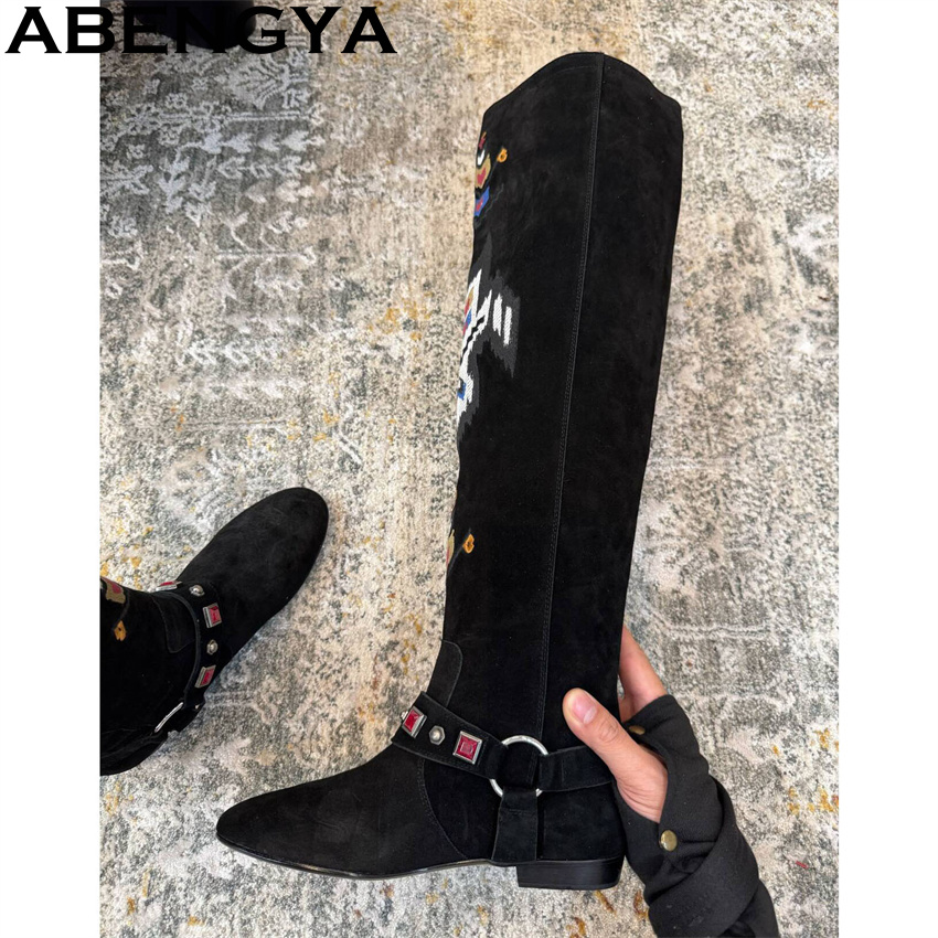 ABENGYA 2026 Winter New Knee H – Embroidery Print Bewertung und Preis