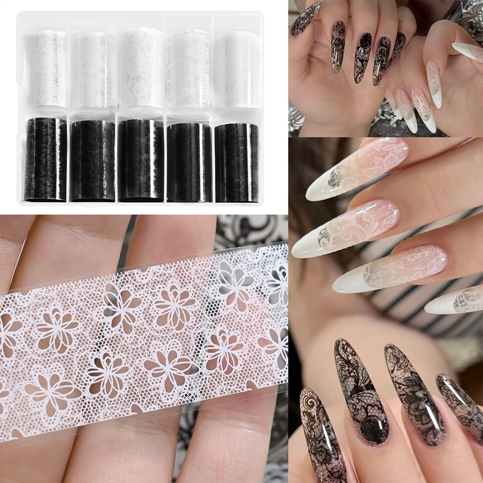 10pcs White Black Lace Nails A – Transfer Paper Carbon Bewertung und Preis