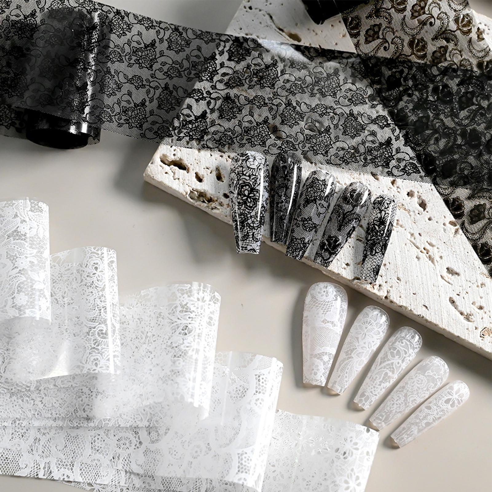 10pcs White Black Lace Nails A – Transfer Paper Carbon Bewertung und Preis