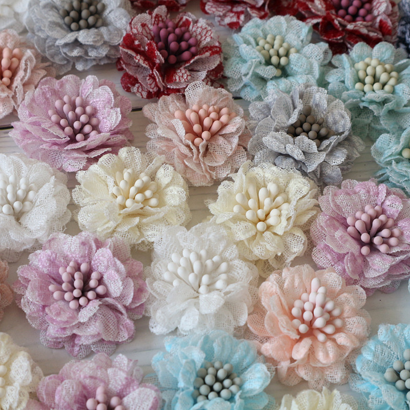 10Pcs 3CM Handmade Small Lace  – Embroidery Daisy Flower Bewertung und Preis