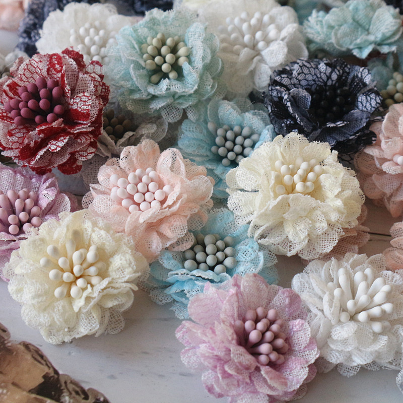 10Pcs 3CM Handmade Small Lace  – Embroidery Daisy Flower Bewertung und Preis