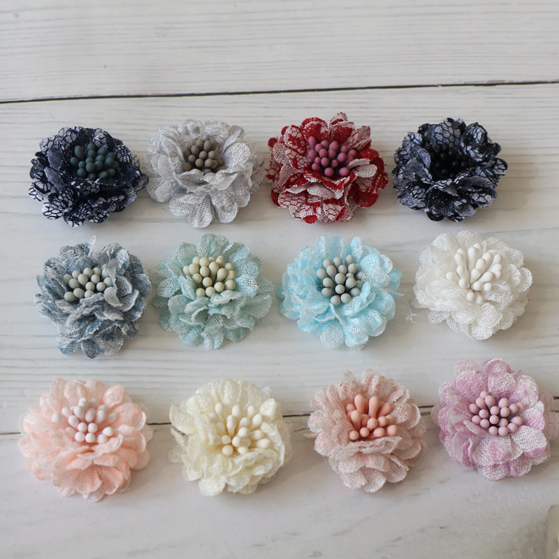 10Pcs 3CM Handmade Small Lace  – Embroidery Daisy Flower Bewertung und Preis