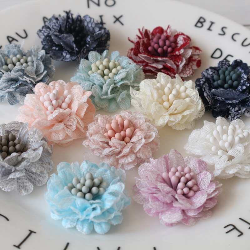 10Pcs 3CM Handmade Small Lace  – Embroidery Daisy Flower Bewertung und Preis