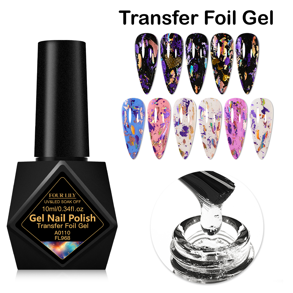 10ml Transfer Foil Nail Gel Po – Transfer Paper Carbon Bewertung und Preis
