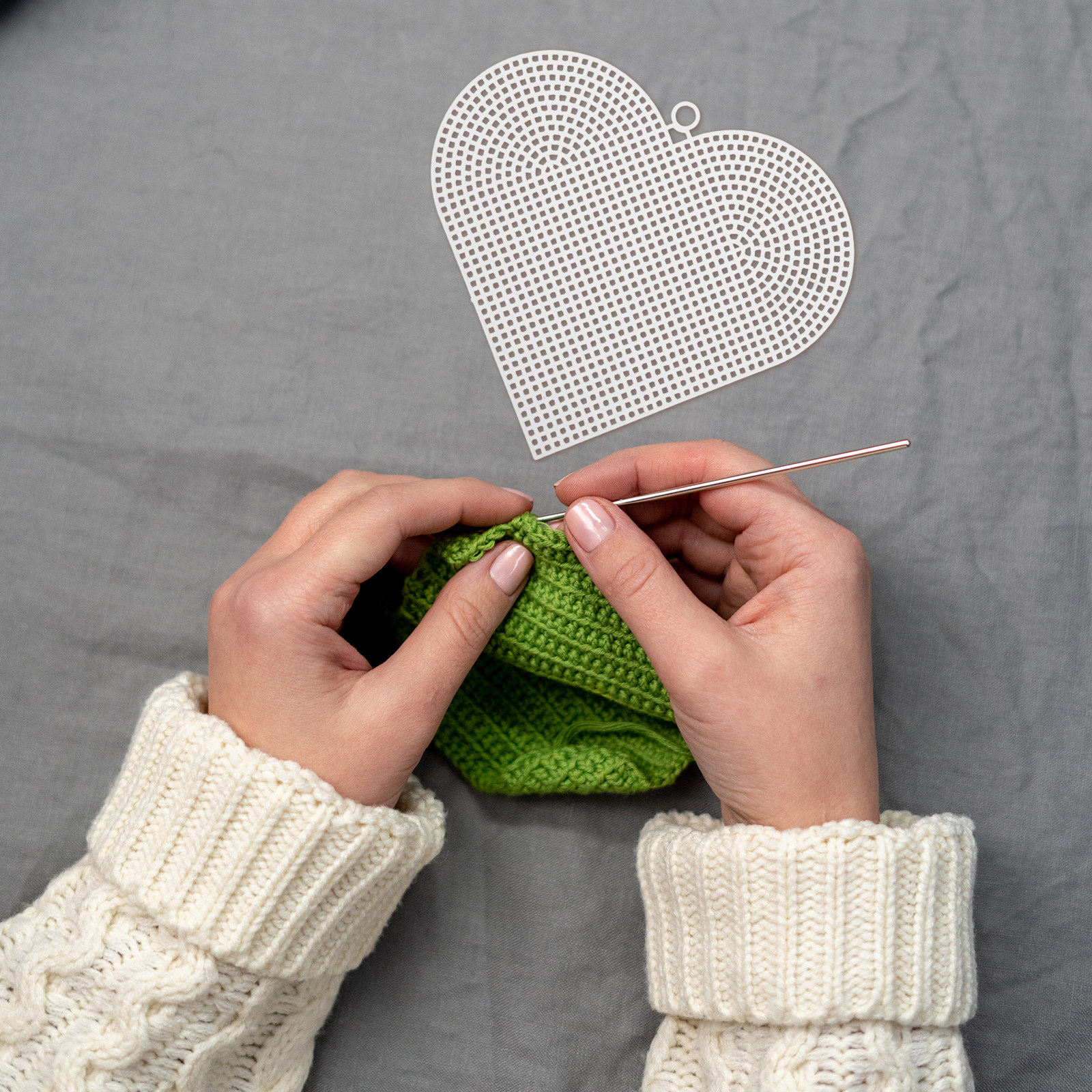 6Pcs Heart Shaped Plastic Mesh – Embroidery Bag Bewertung und Preis
