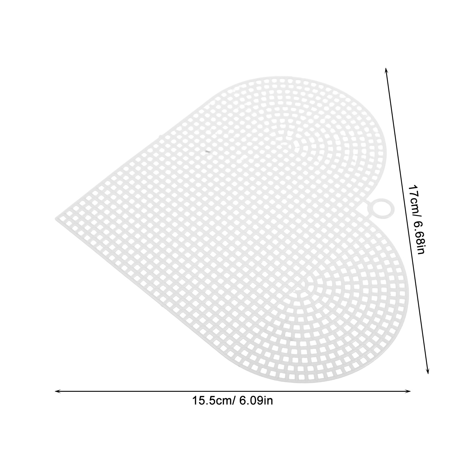 6Pcs Heart Shaped Plastic Mesh – Embroidery Bag Bewertung und Preis