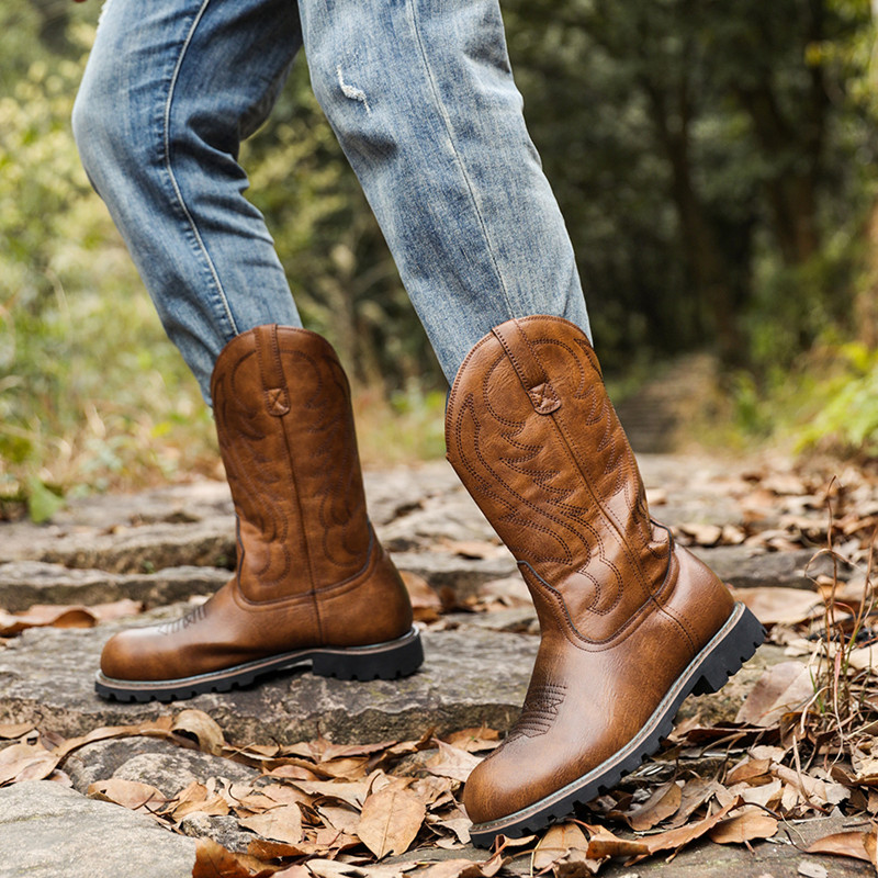 Men's Boots Classic Handmade E – Embroidery Print Bewertung und Preis