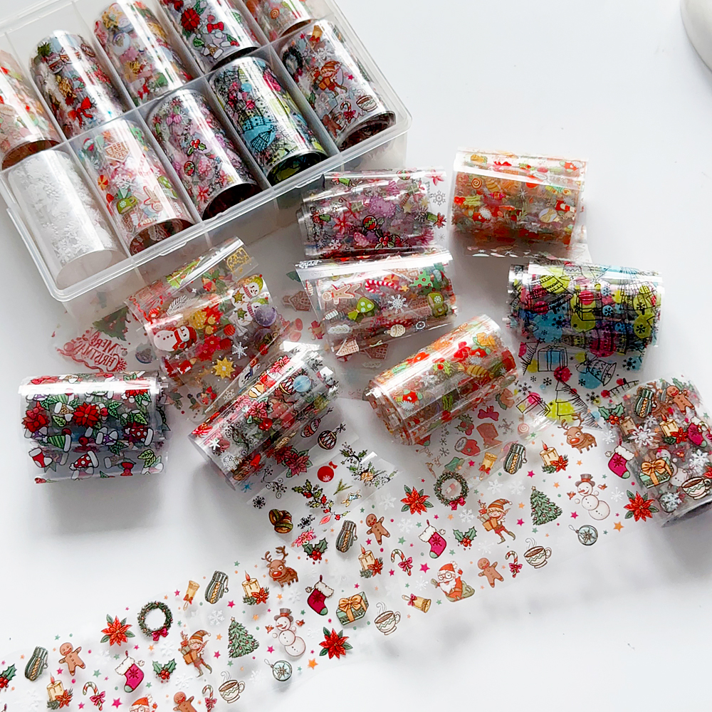 10 Rolls Christmas Nail Art Fo – Transfer Paper Carbon Bewertung und Preis