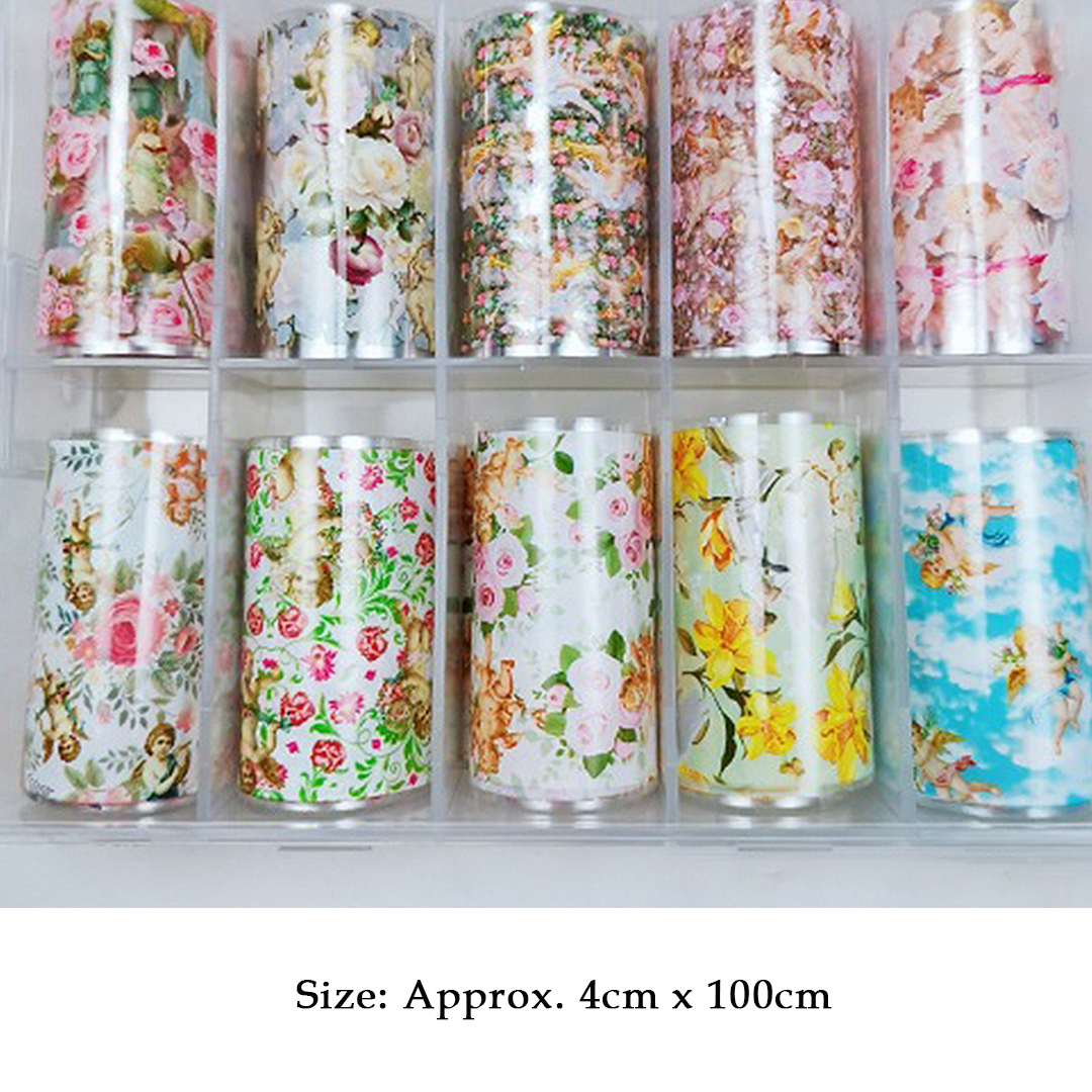 10Roll Pink Girl Nail Foils fo – Transfer Paper Carbon Bewertung und Preis
