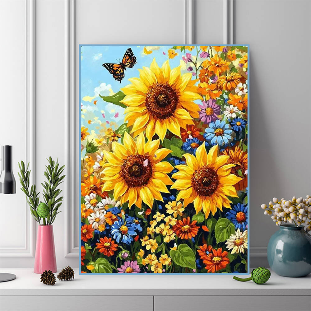 Evershine Full Square Round Di – Embroidery Daisy Flower Bewertung und Preis
