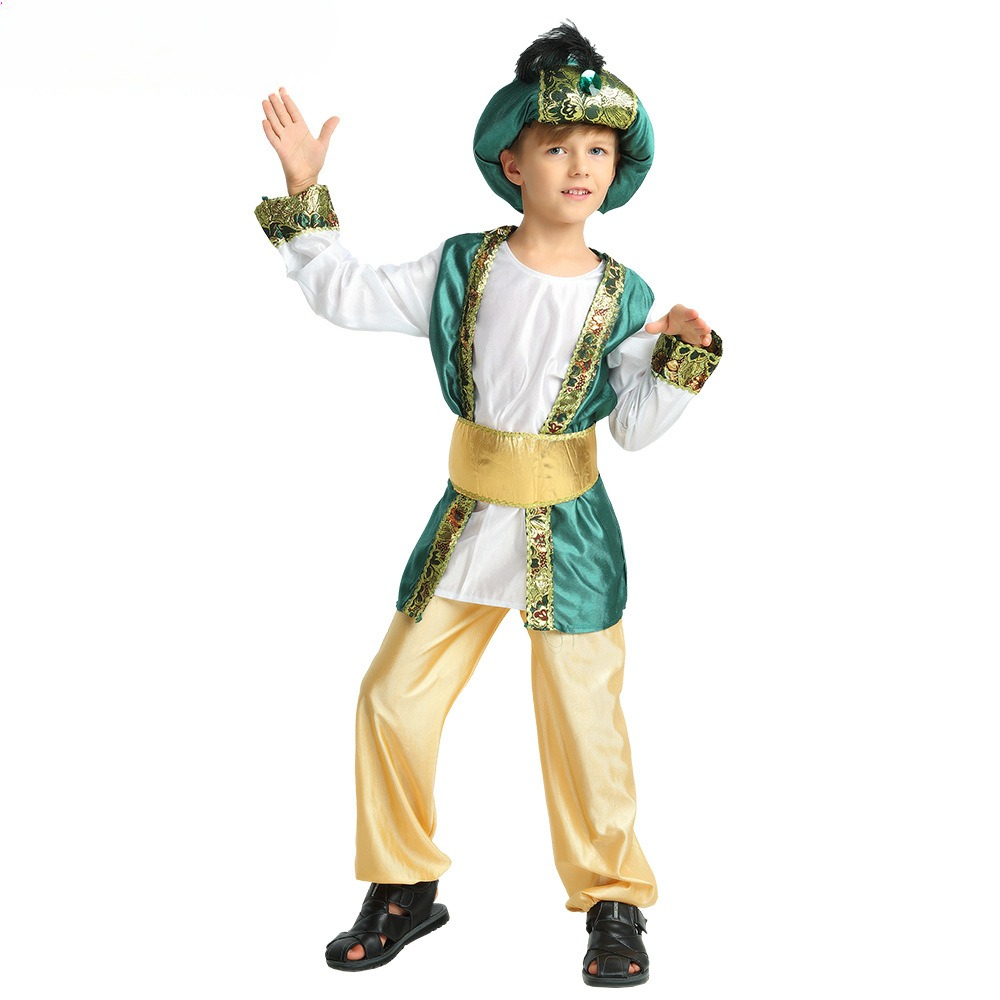 Kids Adults Arabic Prince Cosp – Embroidery Print Bewertung und Preis