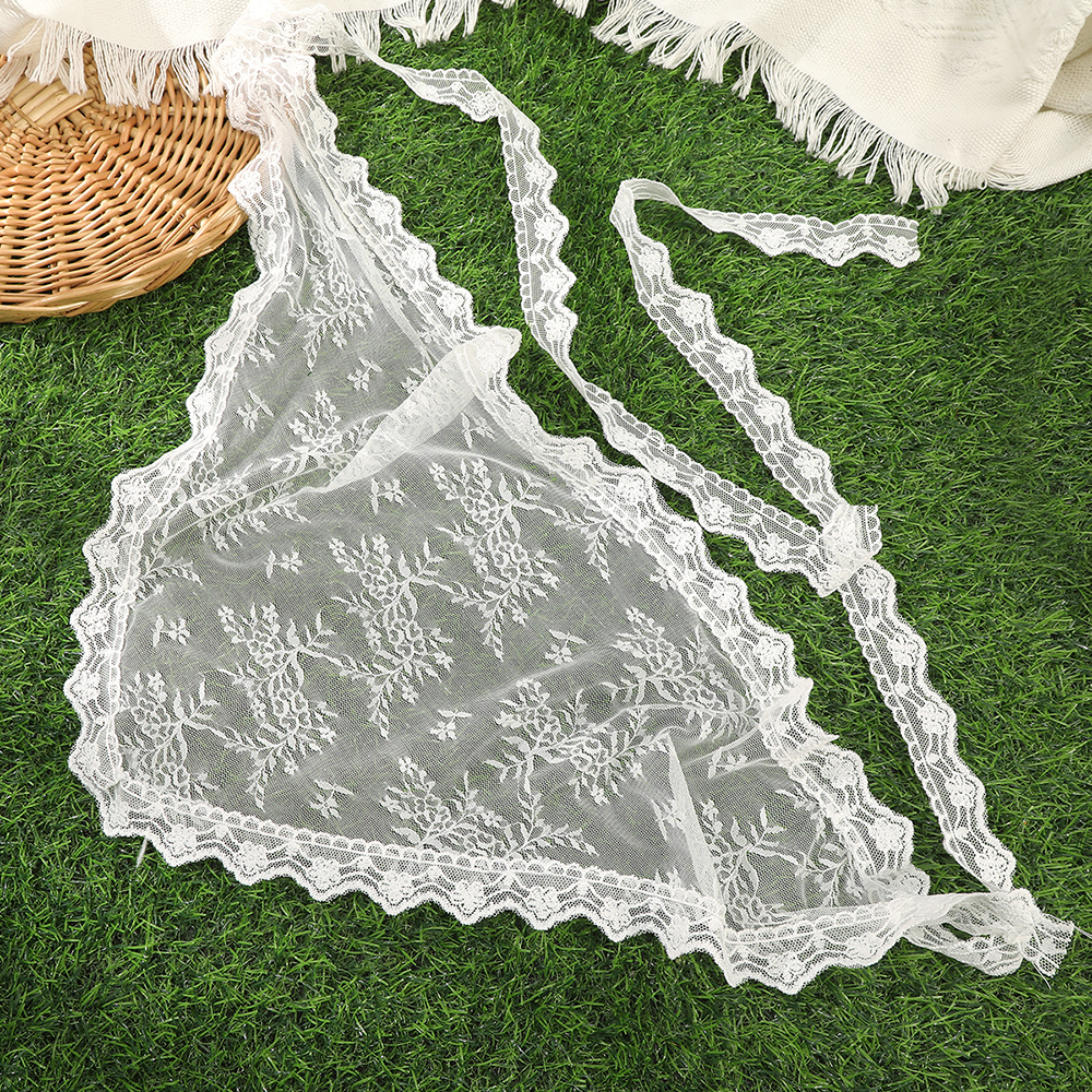 Triangle White Bandana Hair Sc – Embroidery Pashmina Bewertung und Preis